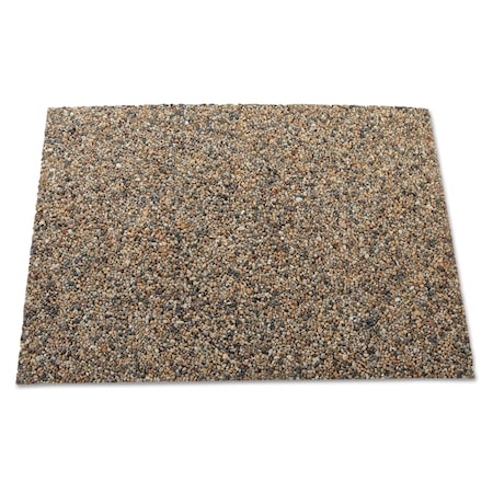 Rubbermaid Commercial Landmark Aggregate Panel, For 35 gal Classic Container, 15.7 x 27.9 x 0.38, Stone, River Rock, PK4 FG400300ROCK